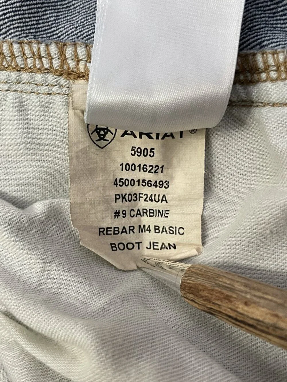 Ariat Rebar M4 Jeans Mens 36x34 Blue Relaxed Bootcut Construction Workwear